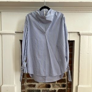 Nomia blue and white striped top (size m)